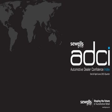 Sewells group adci report (India) 