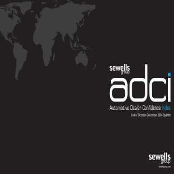 Sewells Group ADCI Report (India) - End of Oct-Dec 2014 Quarter