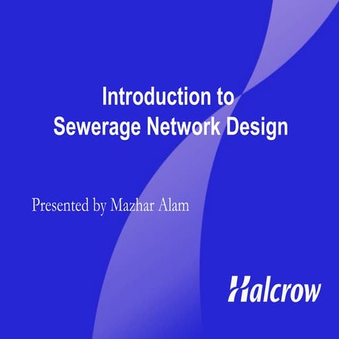 Sewerage network