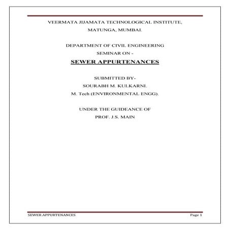 Sewer Appurtenances