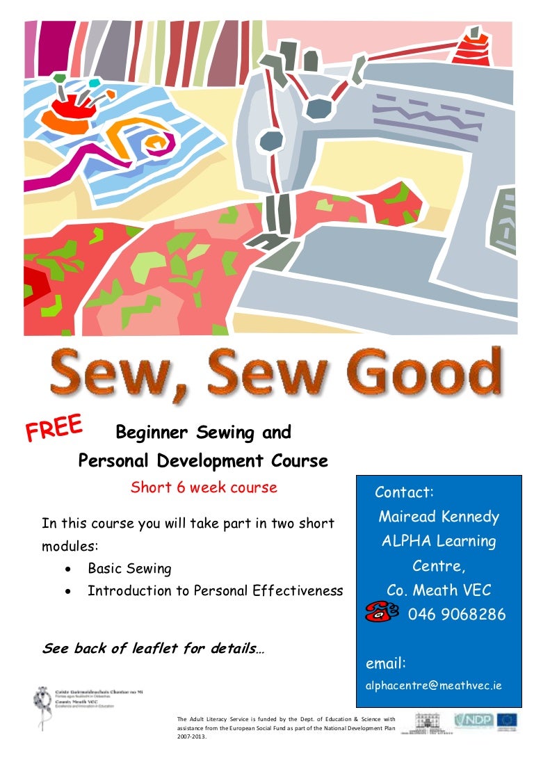 Sew good leaflet