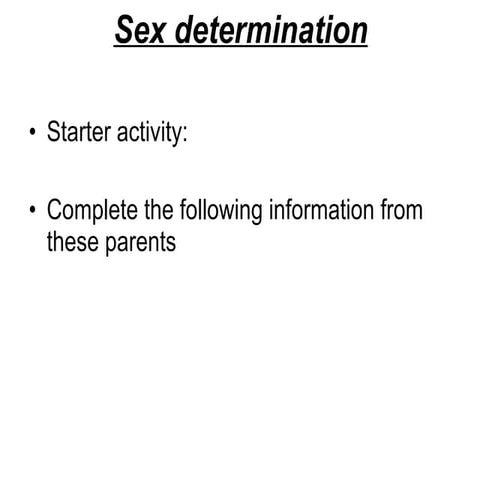 Sex Determination 8