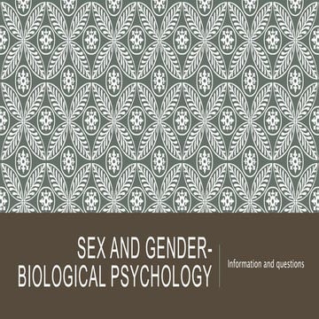 Sex and gender   over view with questions