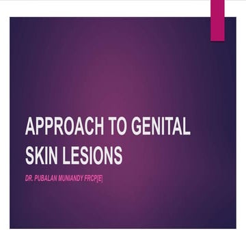 Genital Skin Lesions | PPTX