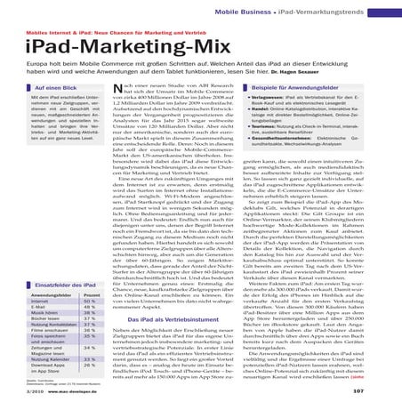Sexauer iPad Marketing-Mix