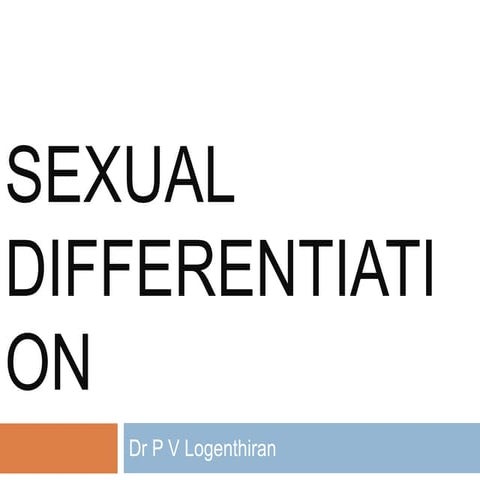 Sex differentiation 