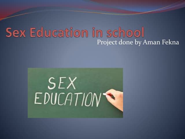 Sex education in school