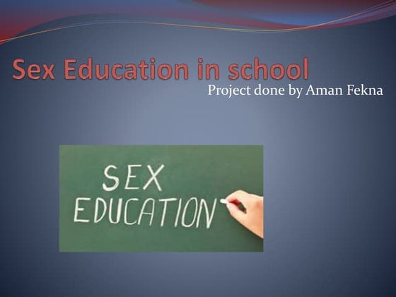 Sex education in school