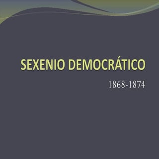 Sexenio Democrático