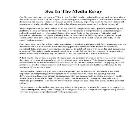 Sex In The Media Essay.pdf