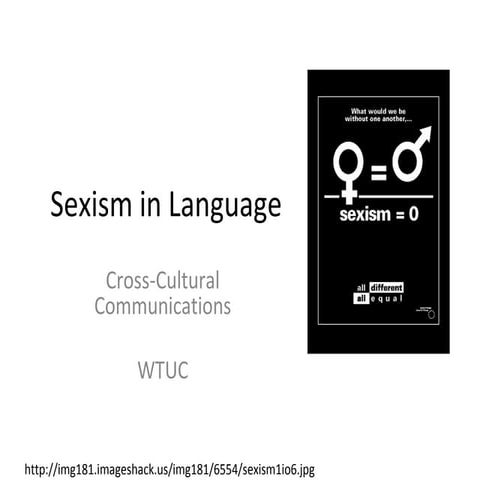 Sexism In Language