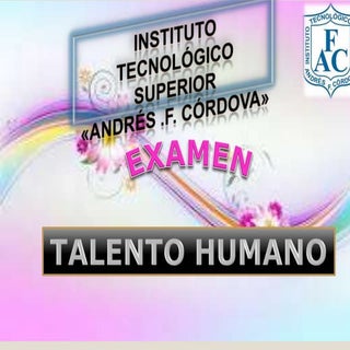Sexto d examen quimestral talento h...