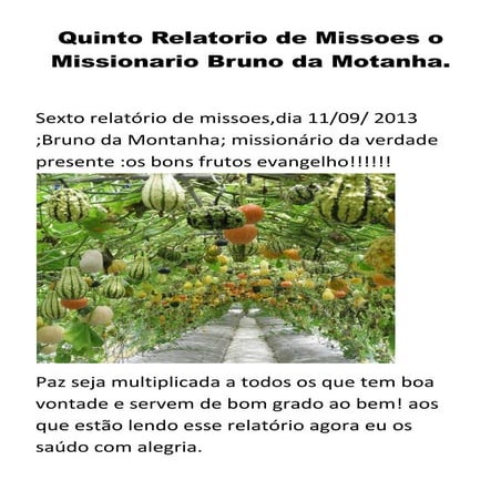 Sextorelatoriodemissoesomissionariobrunodamotanha 130912053100-phpapp02