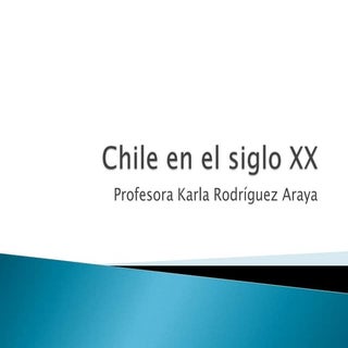 Sexto tercera unidad chile en el si...