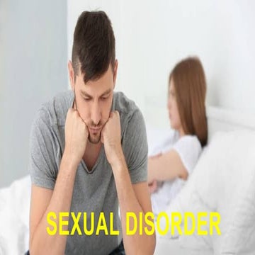 Sexual disorders power point presentation | PPTX