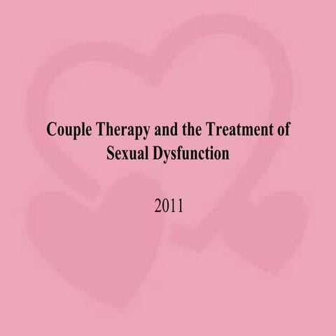 Sexual dysfunction | PPTX