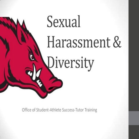 Sexual harassment  diversity