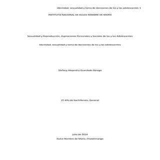 Sexualidad y Reproducción