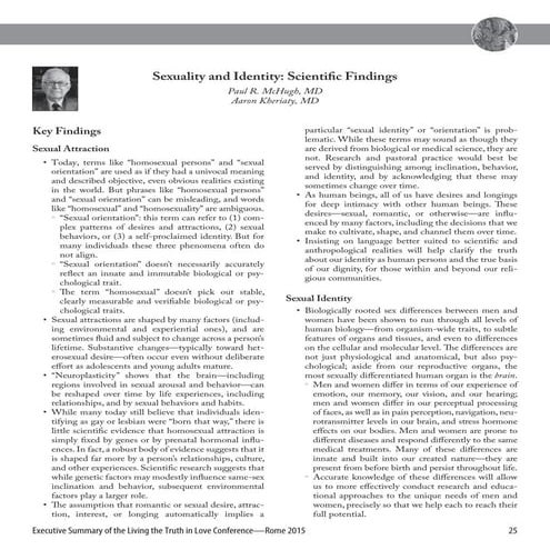 Sexuality and Identity: Scientific Findings