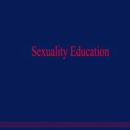 Sexuality education