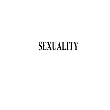 Topic Sexuality ppt Bsc nursing students