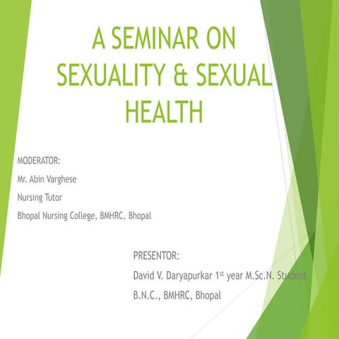 Sexuality & Sexual health 