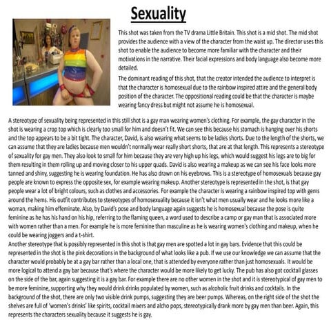 Sexuality stereotypes