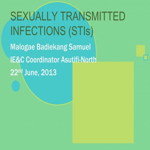 Sexually transmitted infections gonorrhoea