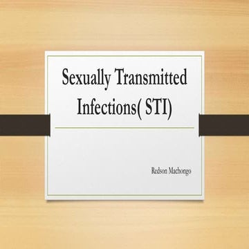 Sexually Transmitted Diseases | PPTX