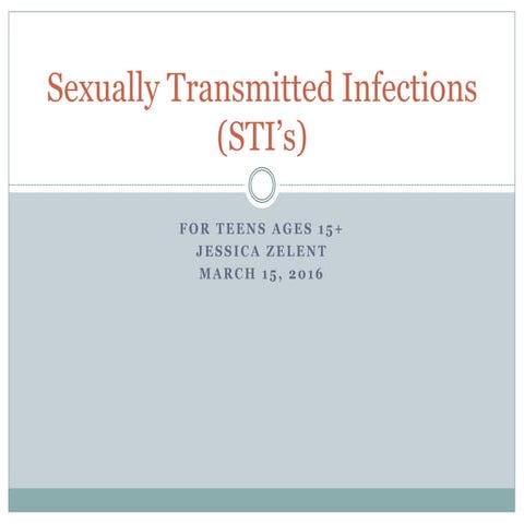 Sexually Transmitted Disease Brochure | PDF