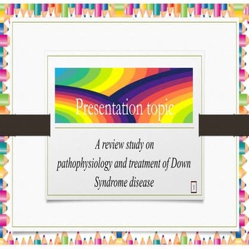 A review study on down syndrome disease 