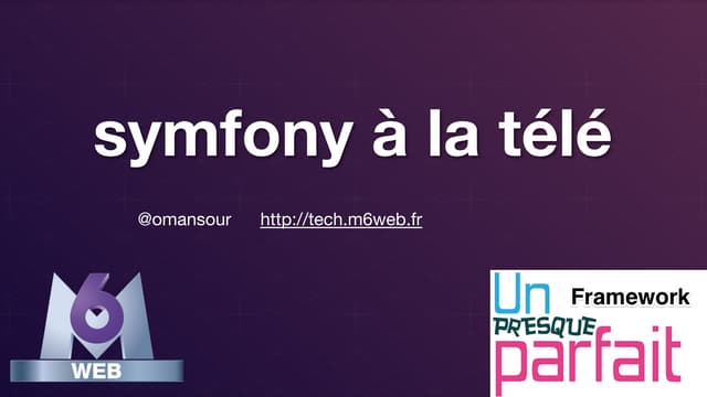 Symfony à la télé