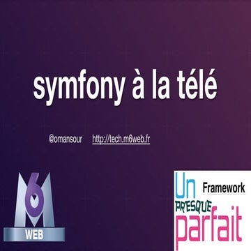 Symfony à la télé