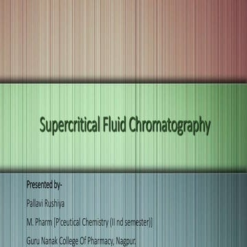 Super Critical Fluid Chromatography