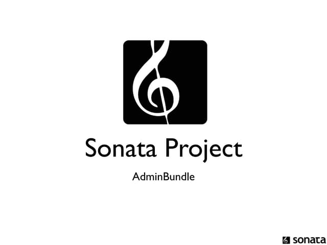 sfDay Cologne - Sonata Admin Bundle