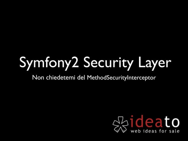 Symfony2 security layer