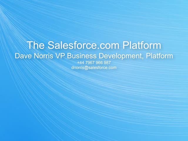 Sfdc df2001-platformkeynotedavenorris