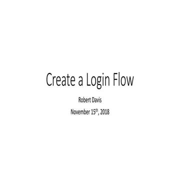 Salesforce Create a Login Flow