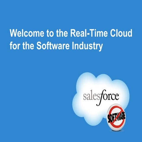 Salesforce Solution For Software Industry