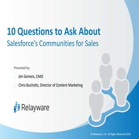 Salesforce Communities for Sales: 10 Questions You Should Ask Yourself