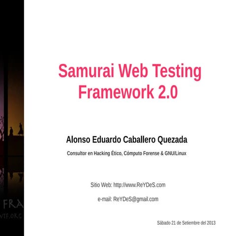 Samurai Web Testing Framework 2.0