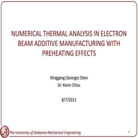 Preheating effects in Electron Beam Additive Manufacturing