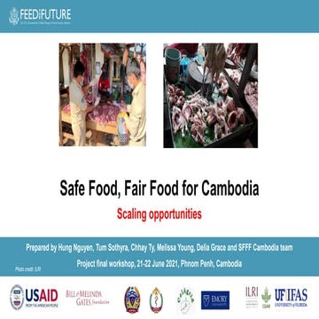 Safe Food, Fair Food for Cambodia: Scaling opportunities