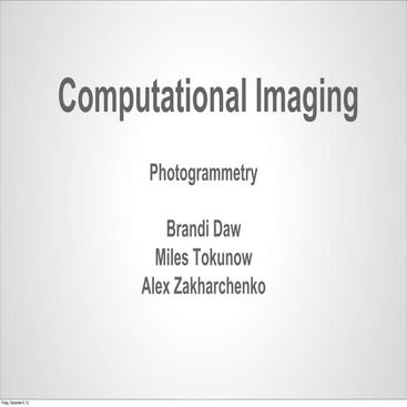 SFI-Photogrammetry, NMHU