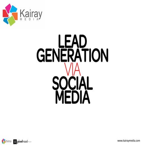 Lead Generation from Social Media by Brent Csutoras - SFIMA 2014