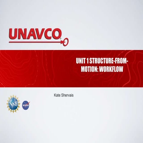 SfM Workflow Presentation