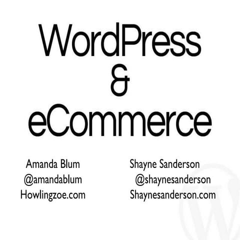 Sfmeetup ecommerce talk