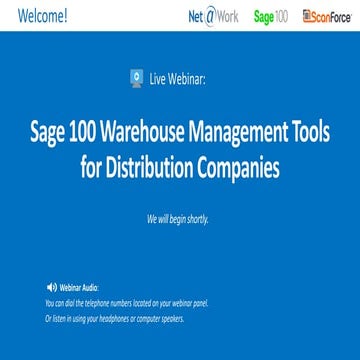 Sage 100 Warehouse Management Tools for Distribution Companies