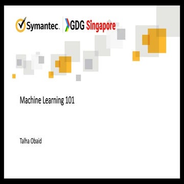 Machine Learning 101