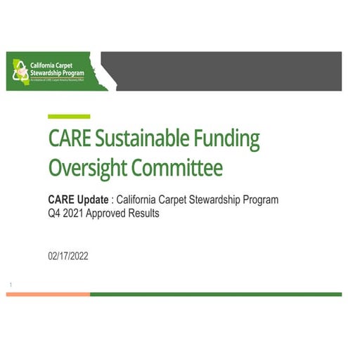 California Carpet Stewardship Program | PDF